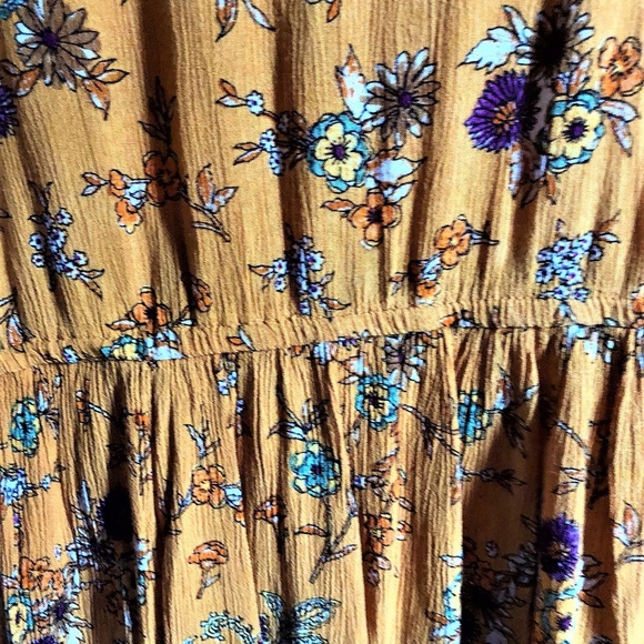 Patrons of Peace Orange Floral Empire Waist Dress - Picture 8 of 8